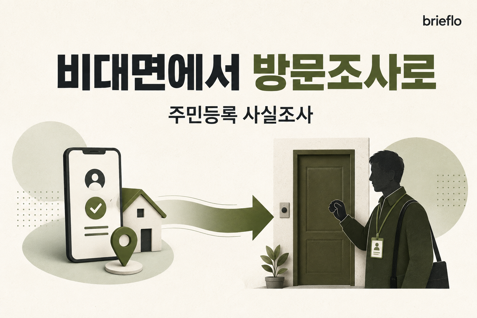 비대면에서 방문조사로 — 주민등록 사실조사