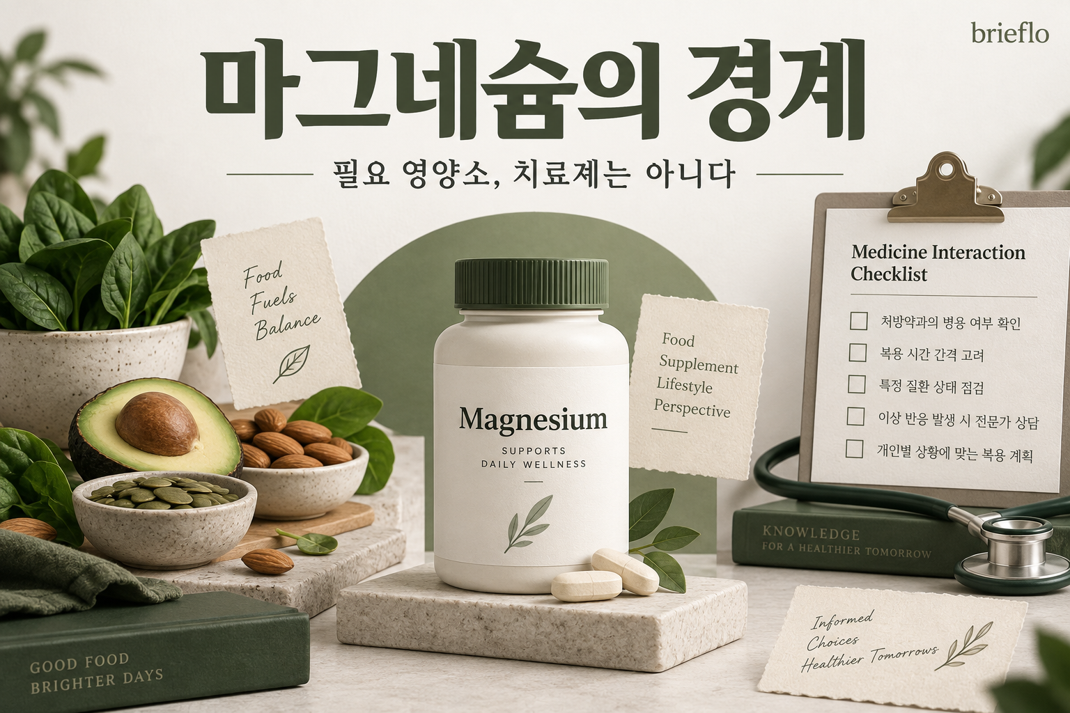 마그네슘의 경계 — 필요 영양소, 치료제는 아니다