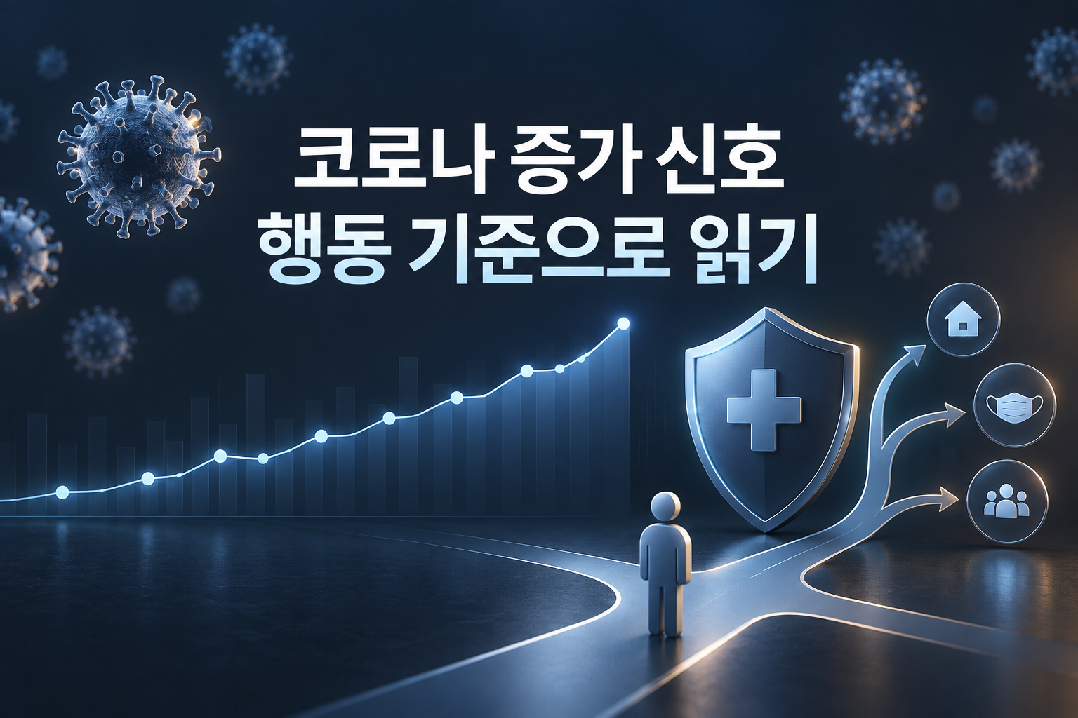 코로나19 증가 신호와 개인 행동 기준