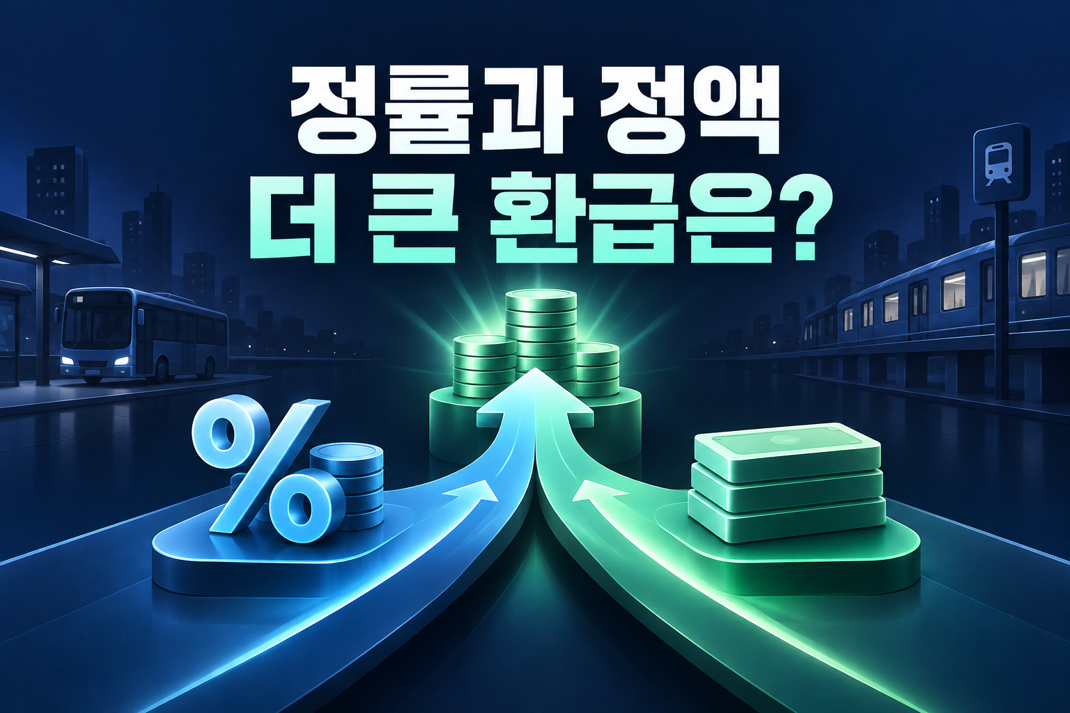 K-패스 모두의카드 정률·정액 비교 구조