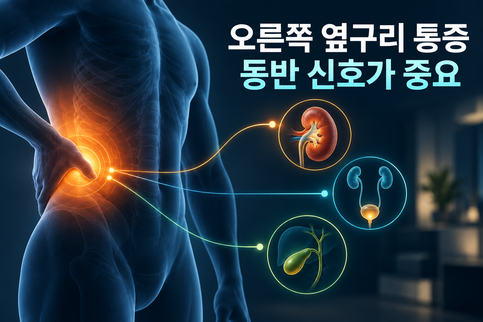 오른쪽 옆구리 통증 감별과 진료 긴급도