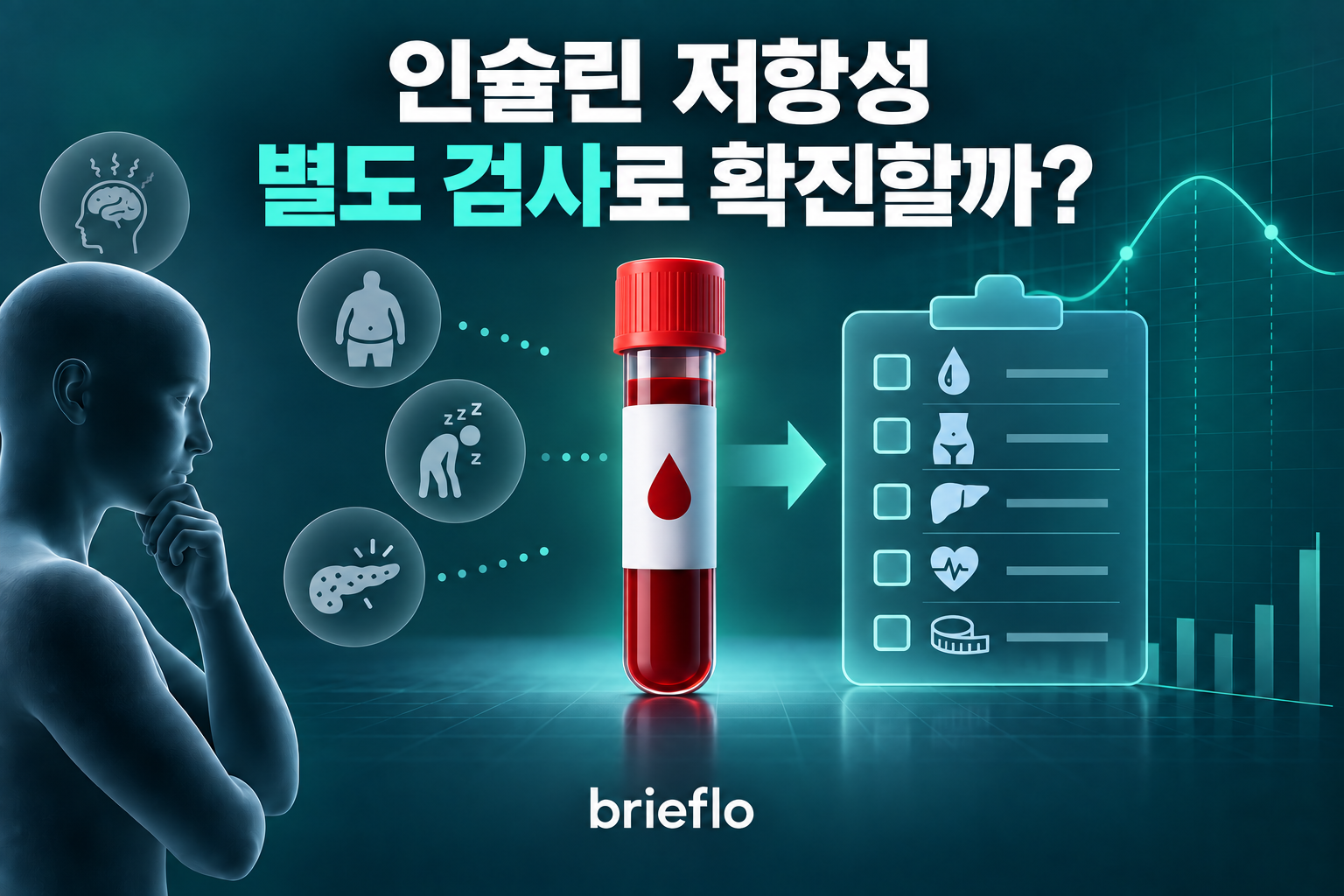 인슐린 저항성을 단일 검사 대신 혈액검사와 위험요인 묶음으로 평가하는 흐름